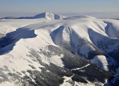 Opravdové Krkonoše panorama