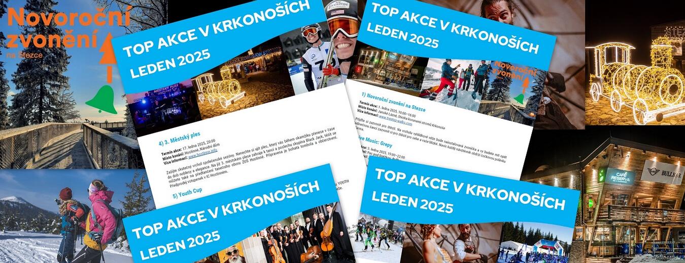 TOP akce v Krkonoších - leden 2025