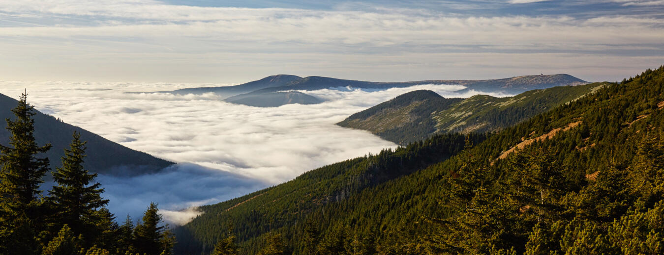 Podzimní inverze v Krkonoších